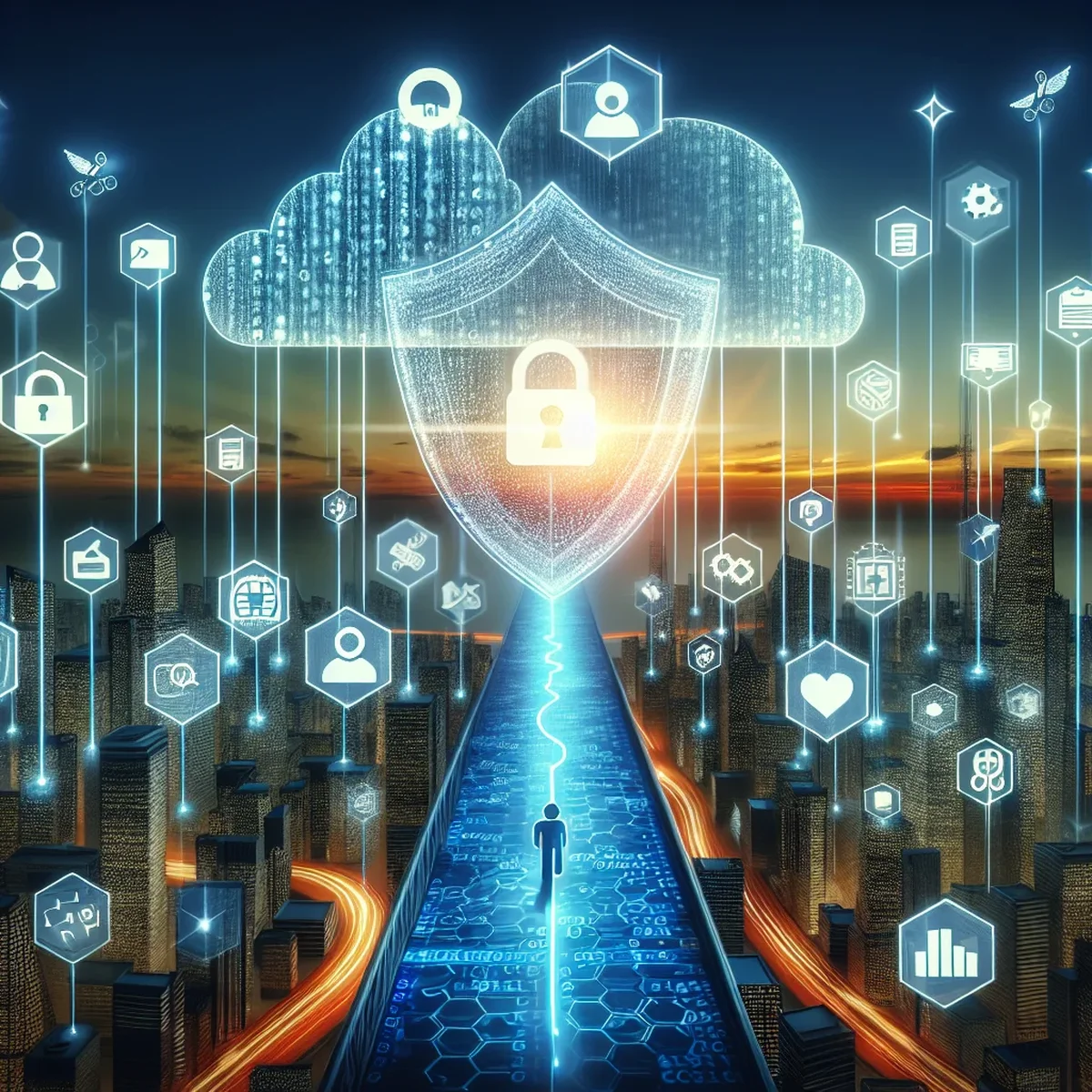 A digital illustration of a secure WordPress website under CCPA guidelines