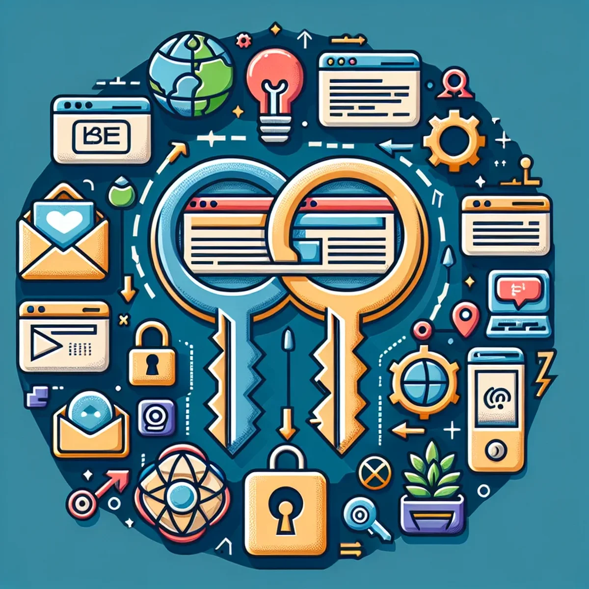 Illustration of two licenses in balance, symbolizing dual licensing in WordPress
