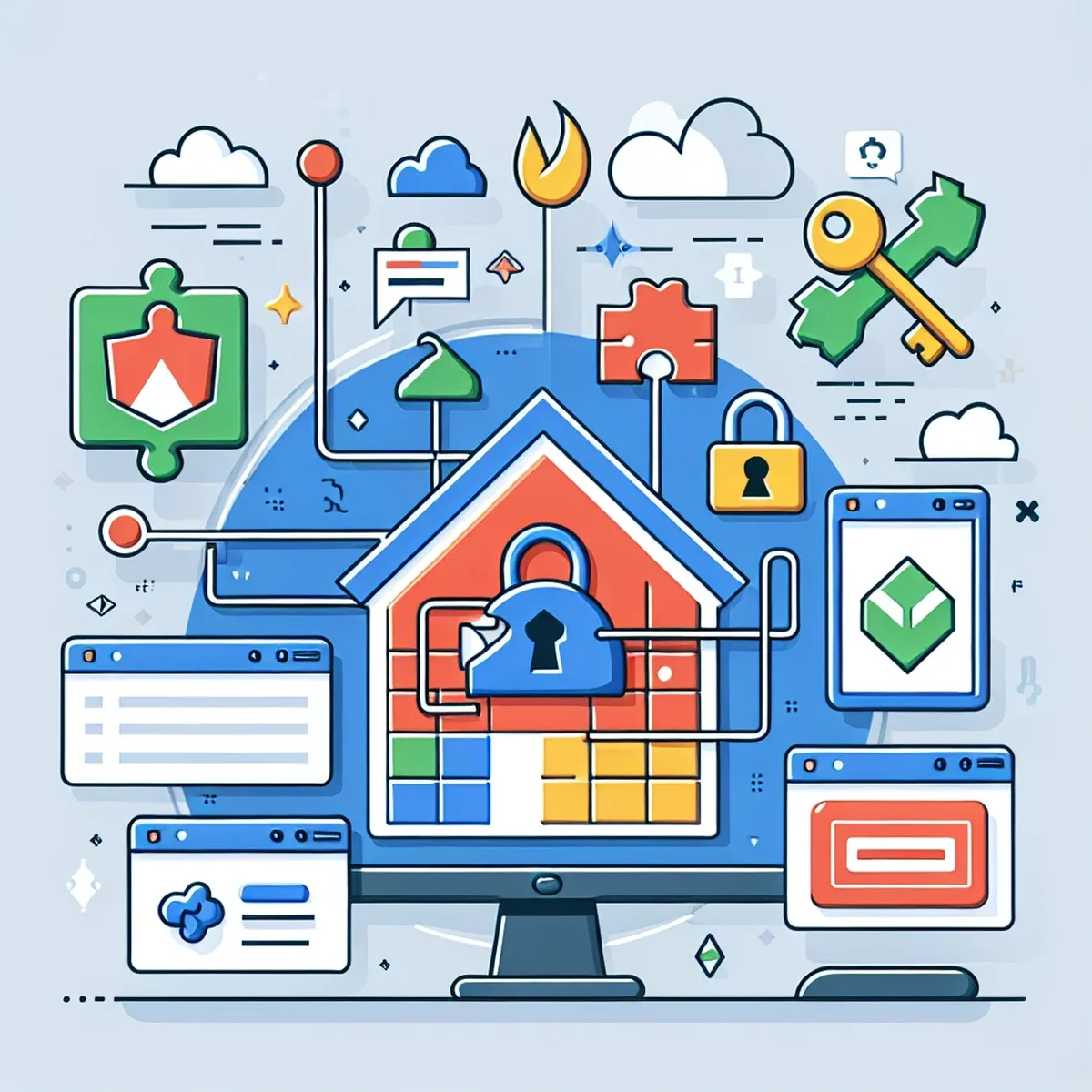 Illustration of Firebase authentication process with WordPress