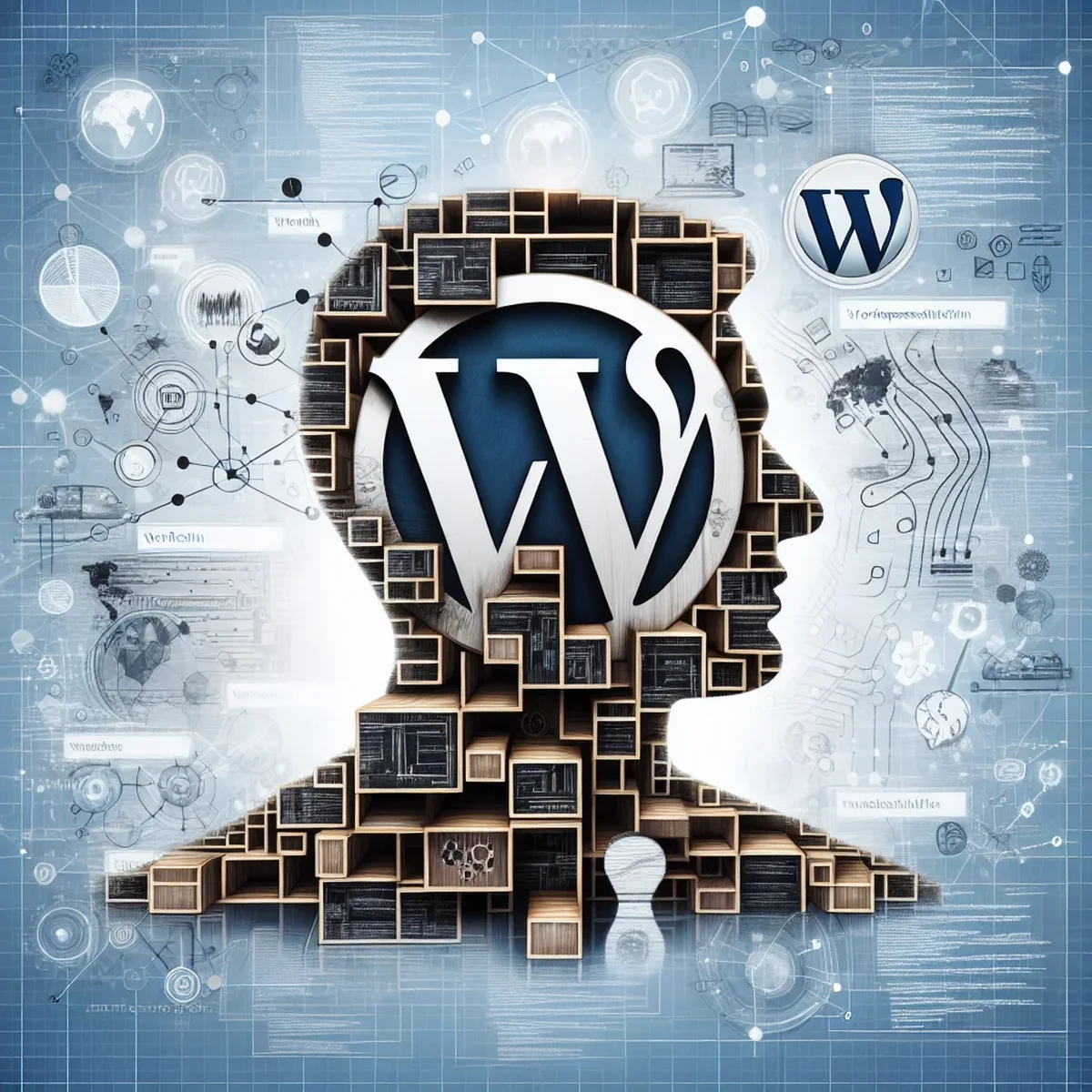 Illustration of a Headless WordPress setup showing frontend and API separation