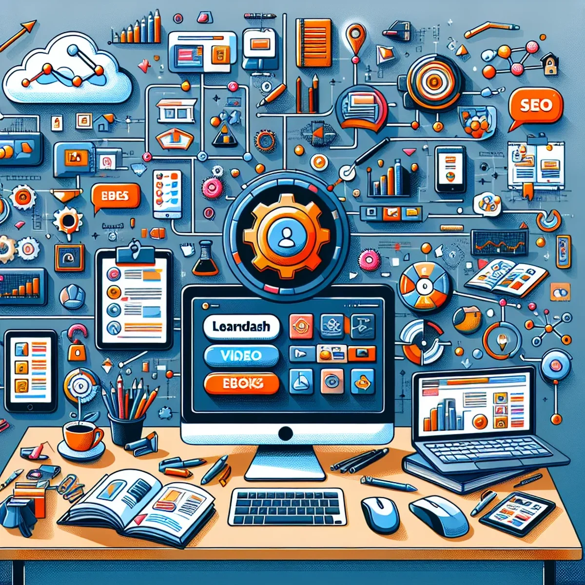 An engaging online classroom environment enabled by LearnDash on a WordPress site