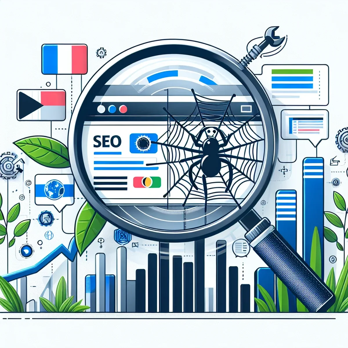 World map with multiple languages highlighted, symbolizing global SEO outreach