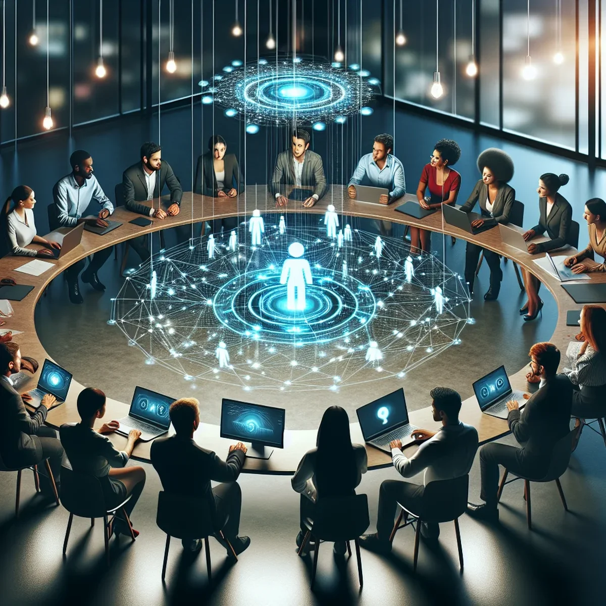 A digital marketing team collaborating over a WordPress dashboard