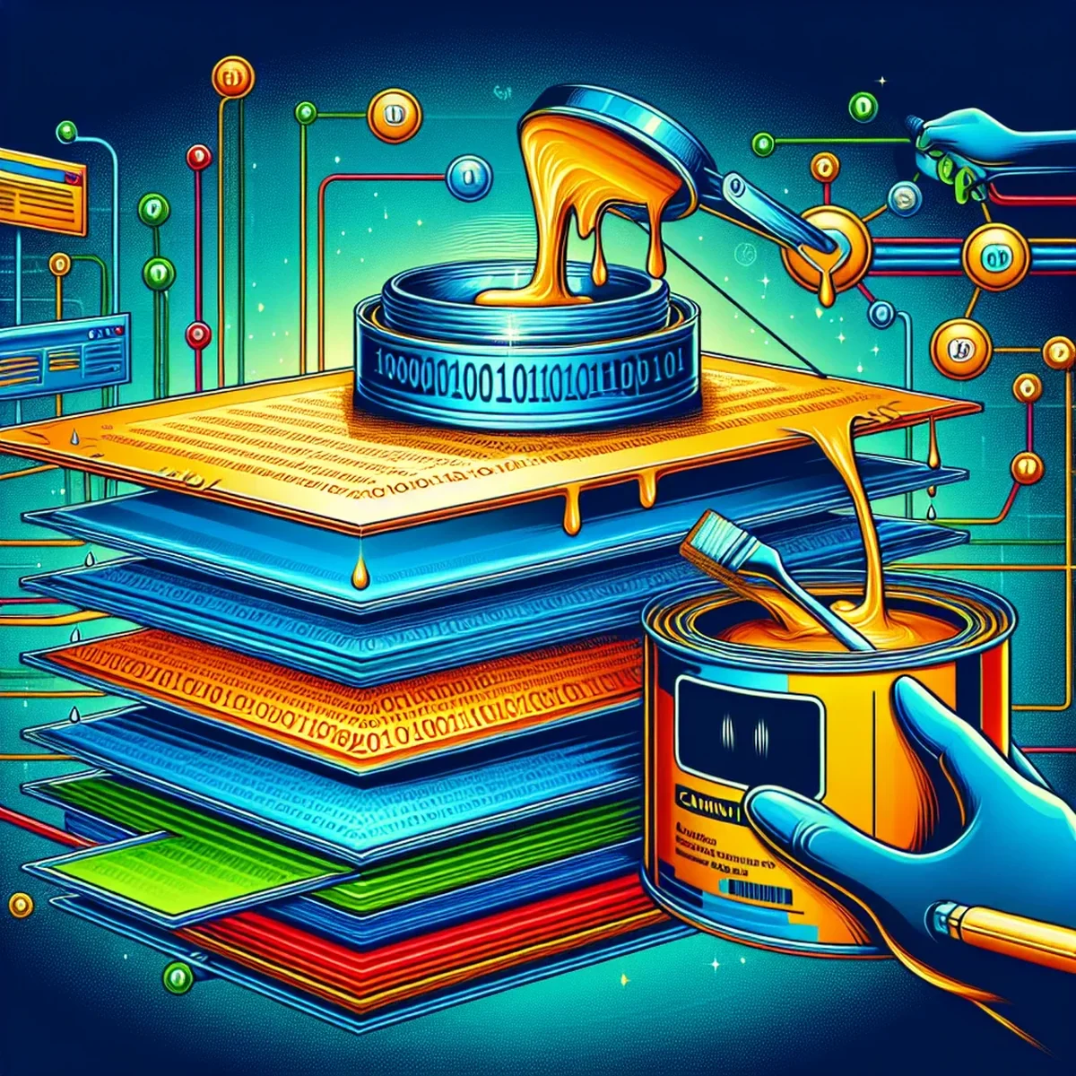 Illustration of Varnish cache layers boosting WordPress site speed