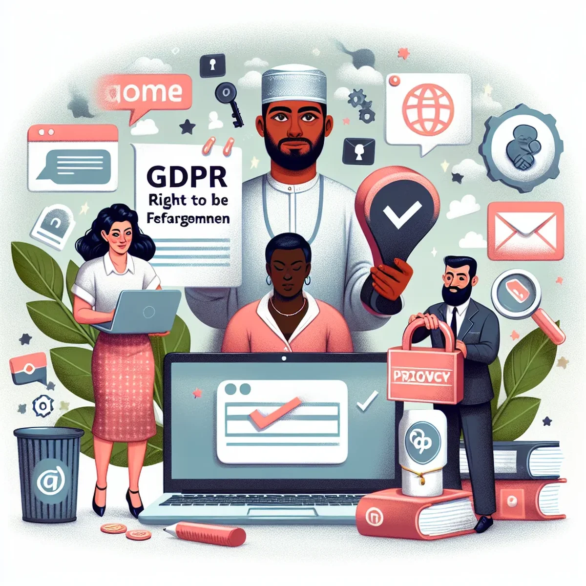 A digital representation of GDPR compliance in a WooCommerce setting