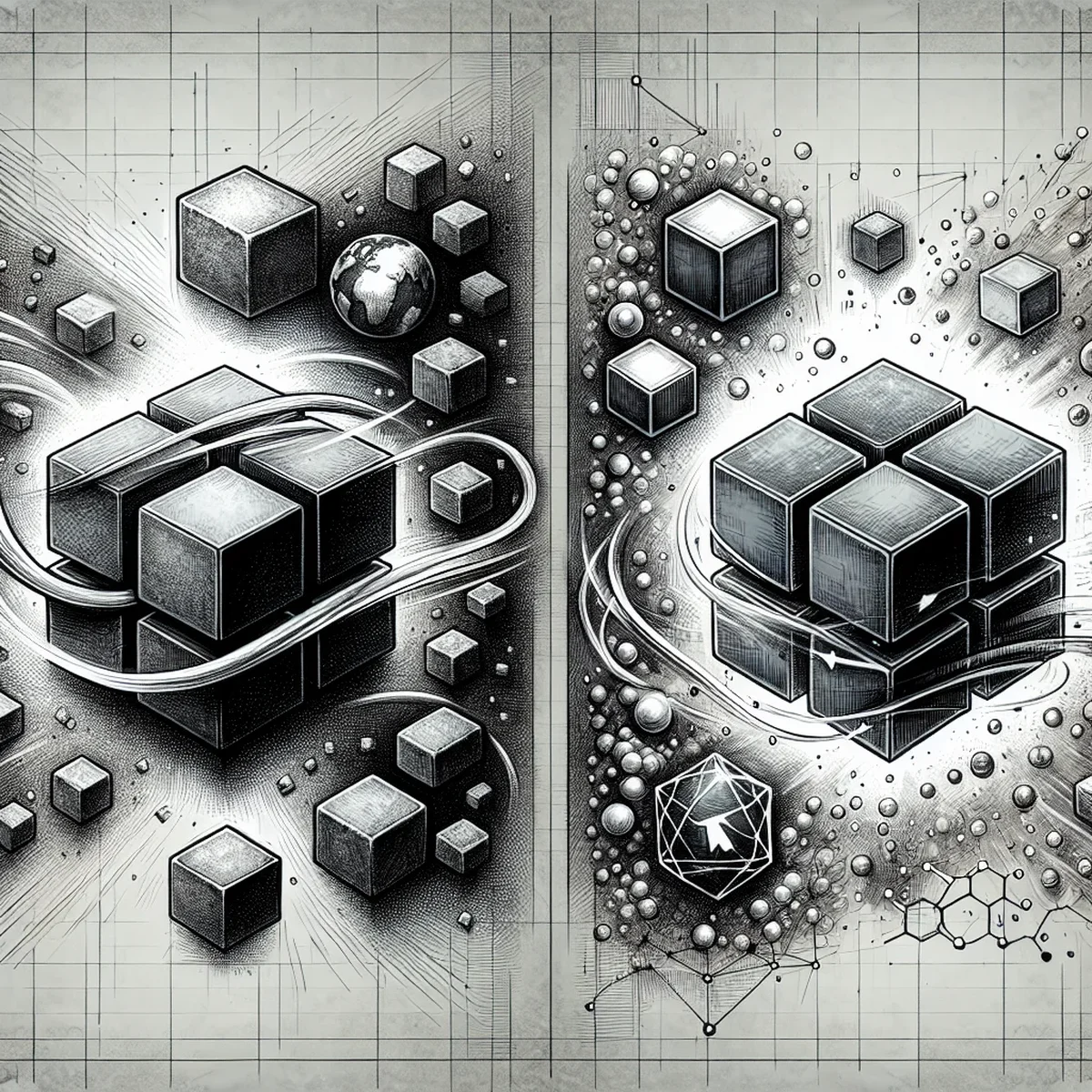Illustration of dynamic and static blocks in WordPress