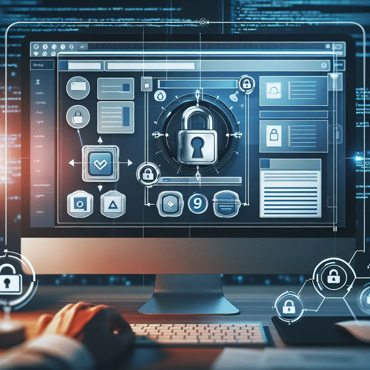 Illustration of locked blocks and templates in WordPress