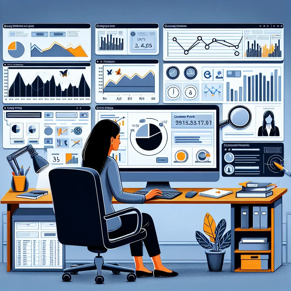 Illustration of a developer using Query Monitor on WordPress