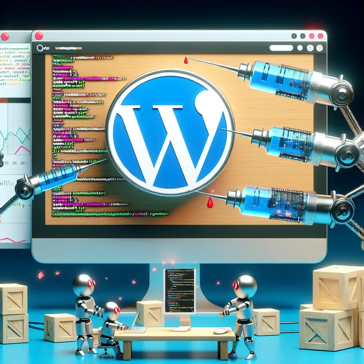 Illustration of dependency injection in a WordPress environment
