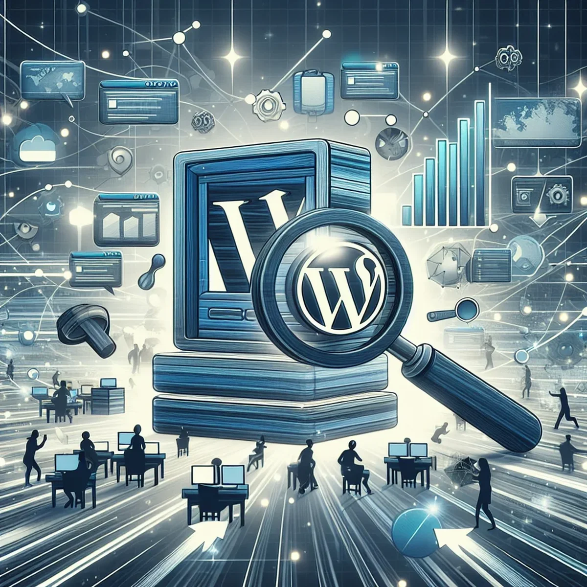 Diagram illustrating strategies for scaling WordPress sites