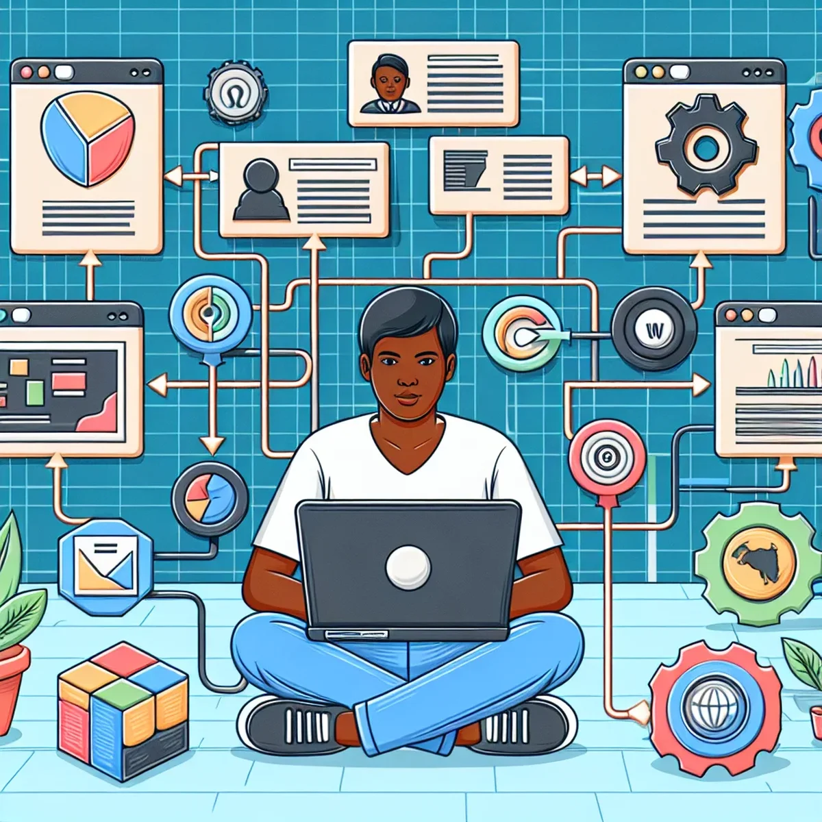 A dashboard showing centralized plugin updates in WordPress Multisite