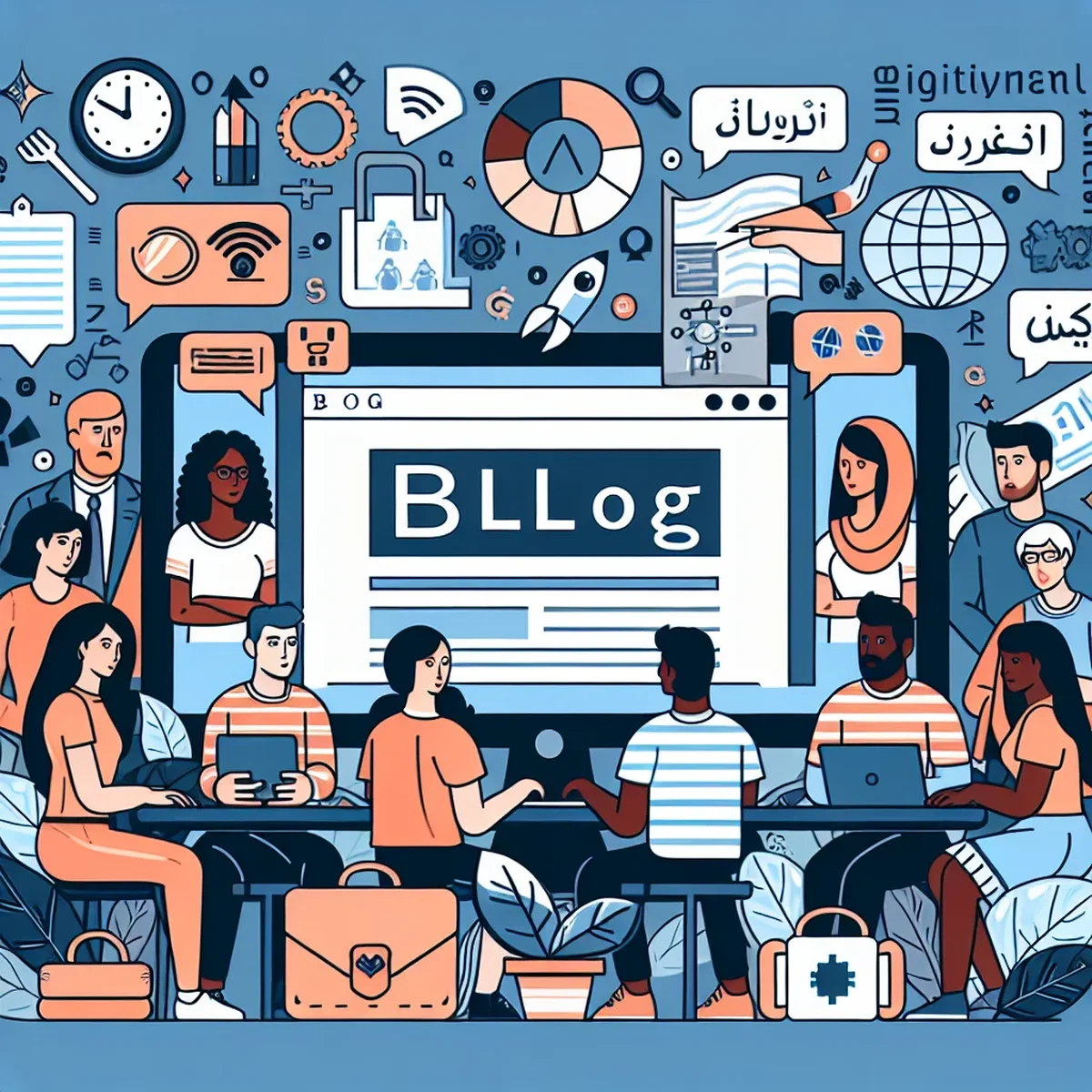 A WordPress website displaying RTL language support