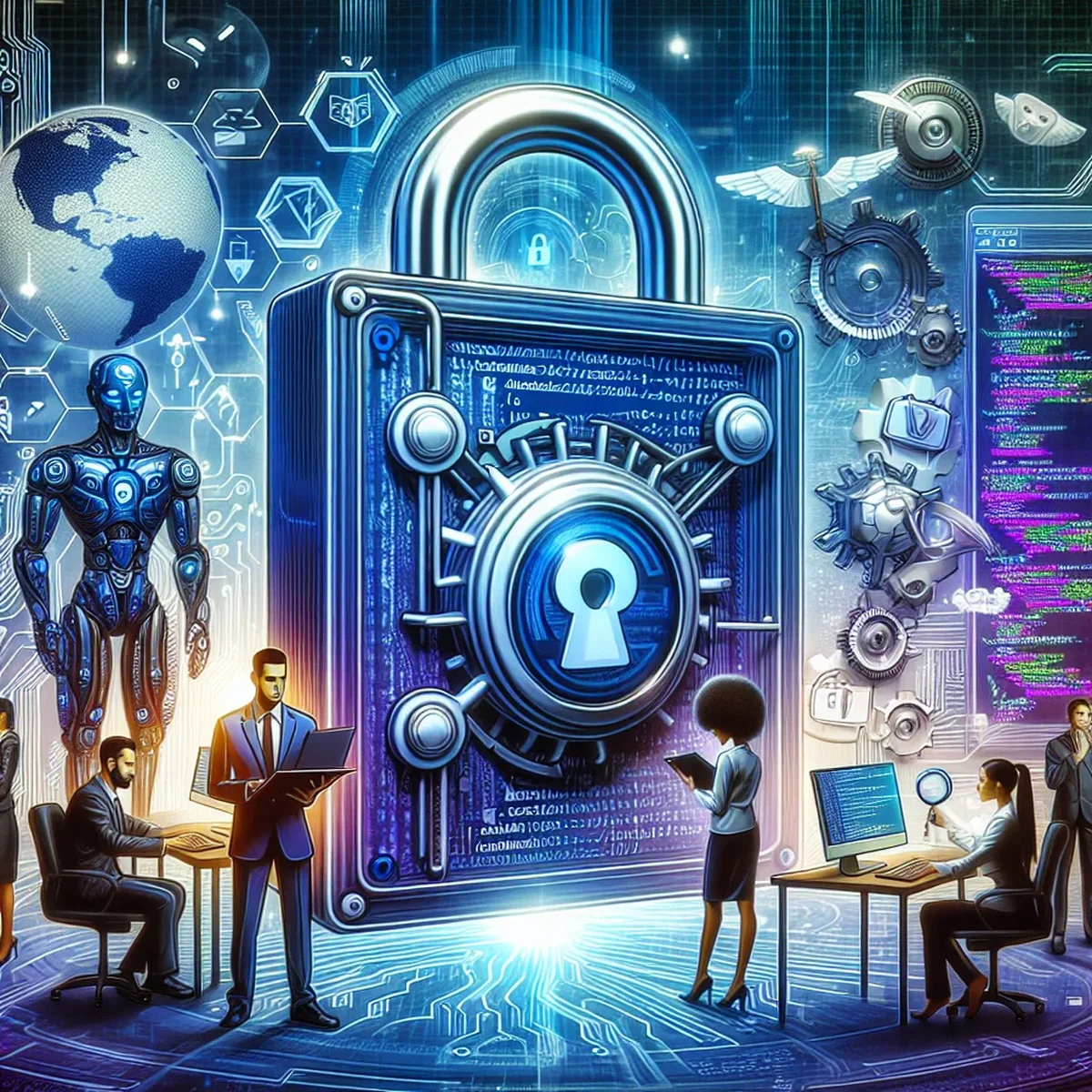 Illustration of a secure WordPress site shielded by .htaccess rules