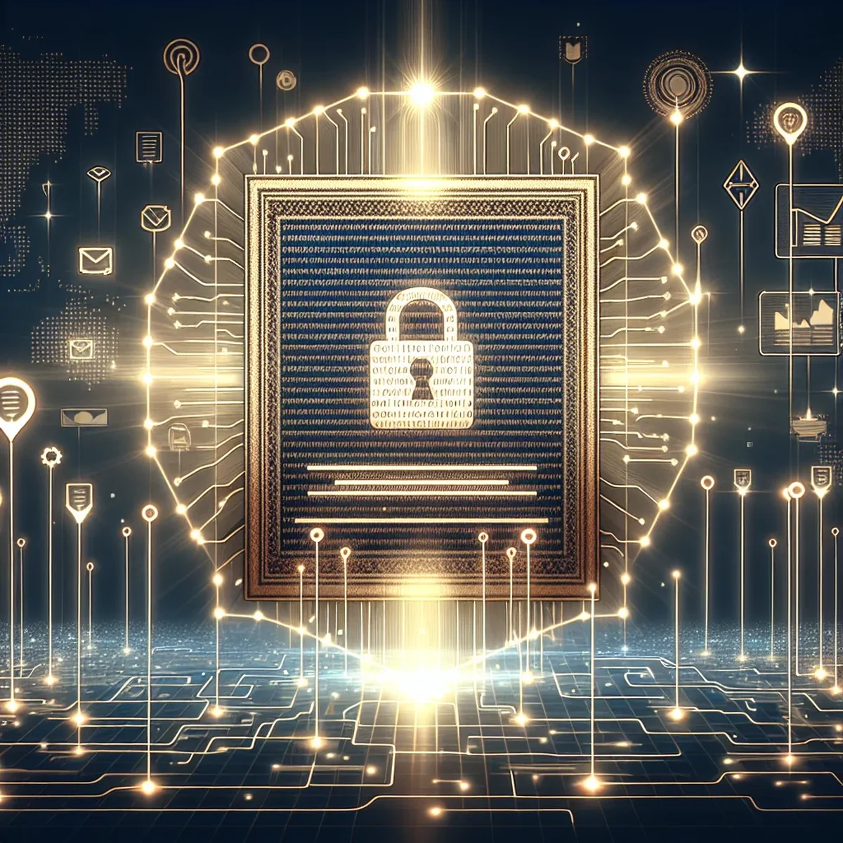 Graphic representation of a secure WordPress website